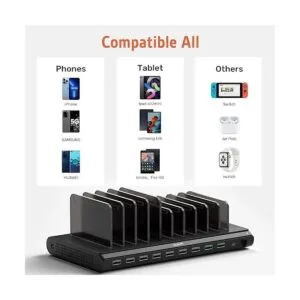 Alxum Estación de carga USB estación de carga rápida de_4
