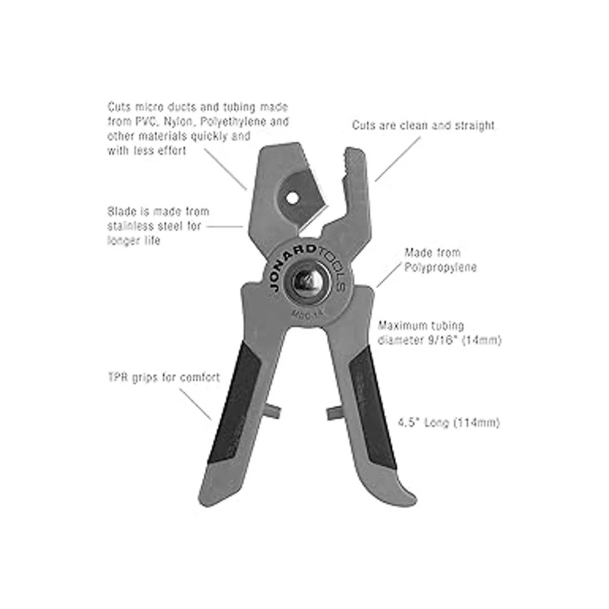 Jonard Tools MDC14 Cortador de tubos para microconductos_5
