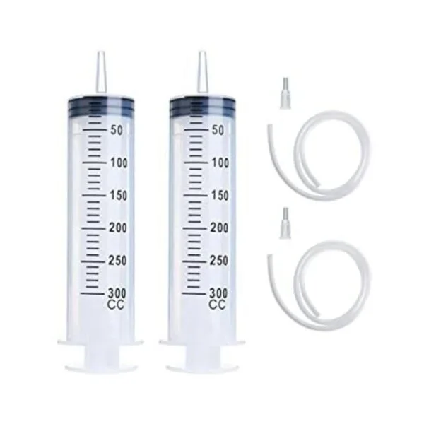 2 juegos de jeringas grandes de 10.1 fl oz con tubos de_1