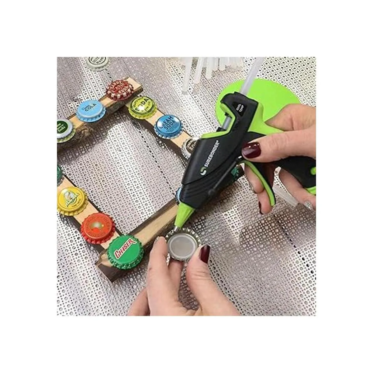 Surebonder Mini de pegamento caliente con doble_5