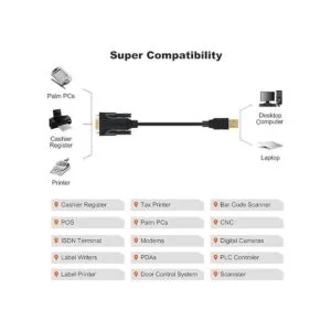 Adaptador USB a RS232 con chipset PL2303 CableCreation_6