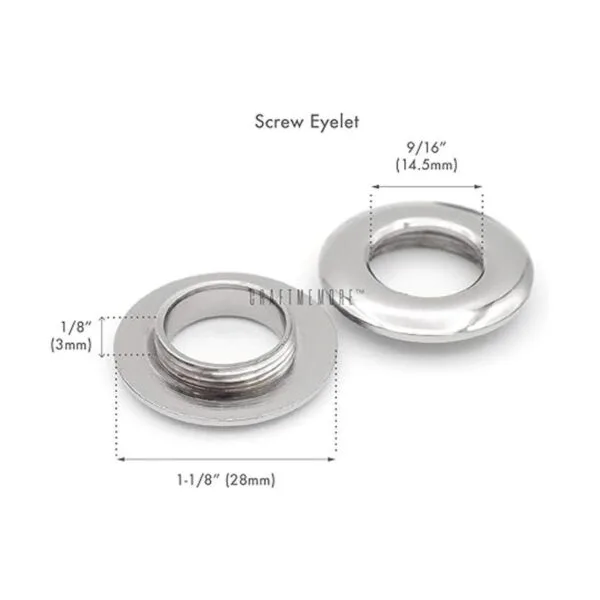 CRAFTMEMORE 58 15 mm Agujero de metal Tornillo Anillos_3