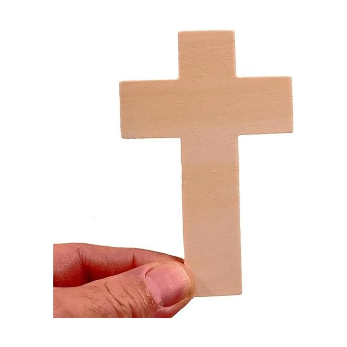 Creative Hobbies 4.25 inch alta Unfinished Cruz de madera_2