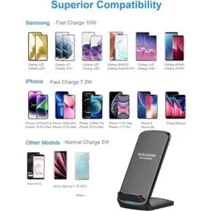 NANAMI Cargador inalámbrico rápido mejorado soporte de_2