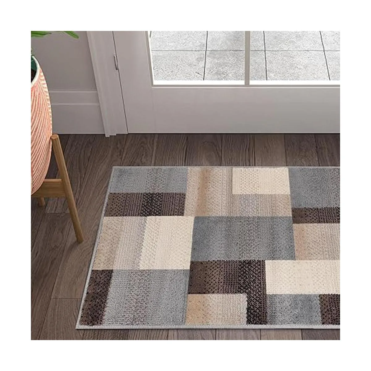 Superior Alfombra de área de diseño geométrico moderno de_5