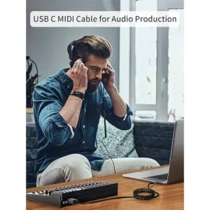 Cable de impresora USB B a USB C de 15 pies cable de_3