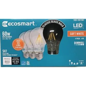 Ecosmart 60 W LED blanco suave vintage A19 60_1