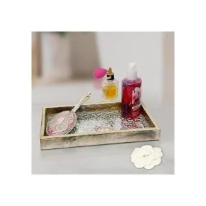 NuSteel Bandeja de mosaico para toallas de madera natural_4