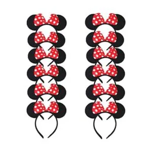 DreamHigh Minnie Mouse Juego de 12 diademas para disfraz_1