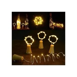 Paquete de 6 luces solares para botellas de vino 20 luces_2