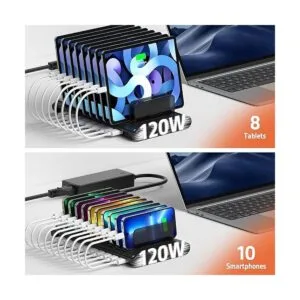 Alxum Estación de carga USB estación de carga rápida de_2