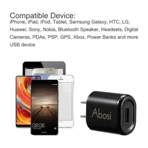 Cargador de pared Abosi 3 Pack 5V 1A UL Certificado_3