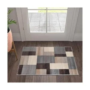 Superior Alfombra de área de diseño geométrico moderno de_1