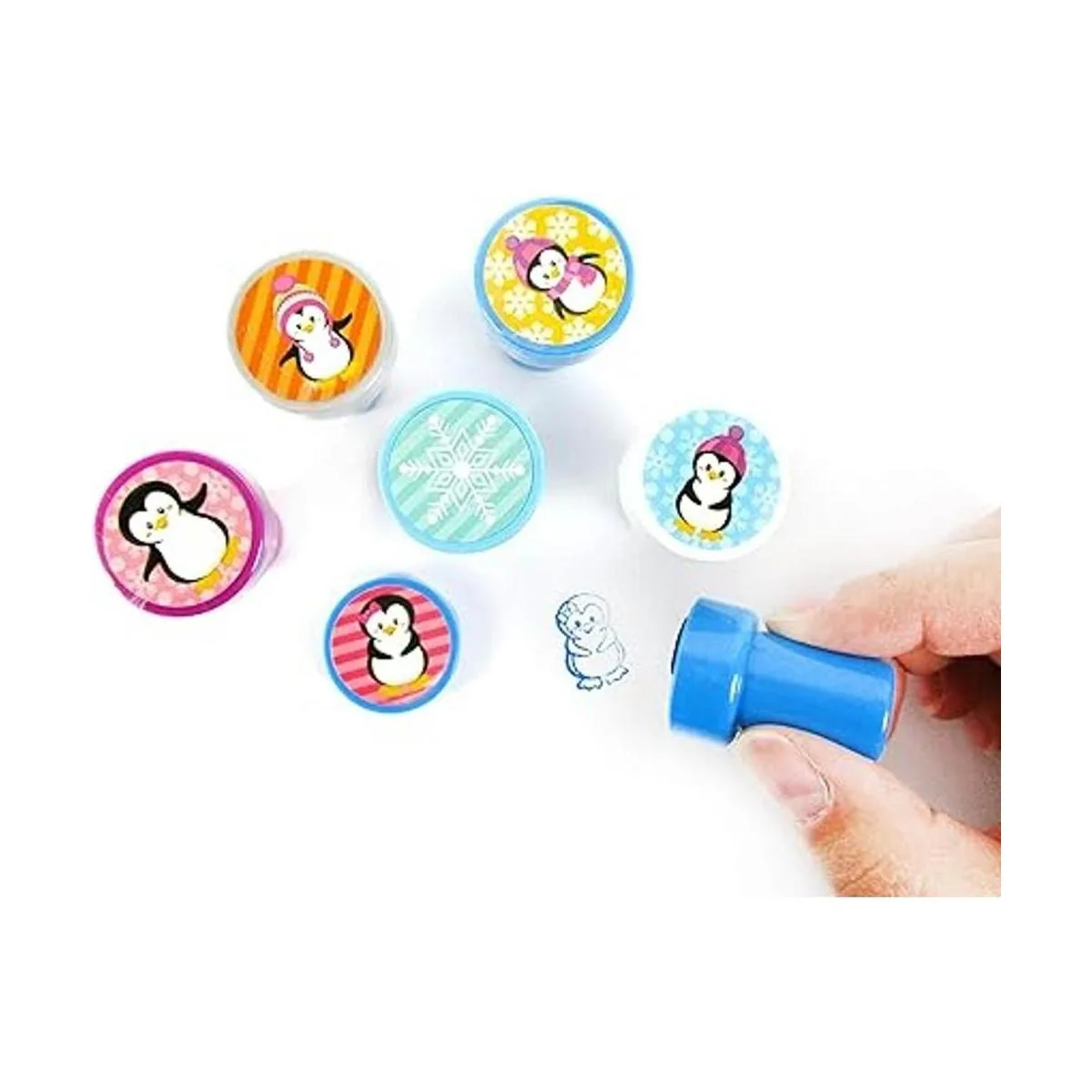 24 Pcs pingino Stampers para niños_5