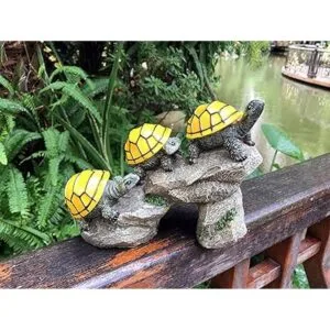 BoToys Tortugas alimentadas por energía solar en tronco_2