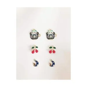 Summerdaisy 20 pares de pendientes de plata de ley 925 con_2