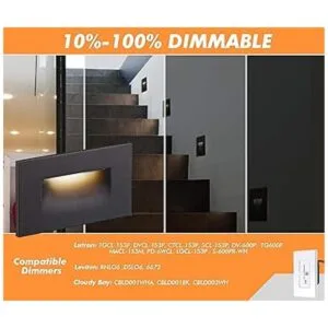 Cloudy Bay Luz de paso LED regulable de 120V 3000K_4