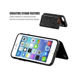 OT ONETOP Funda tipo cartera para iPhone 8 cuero_4