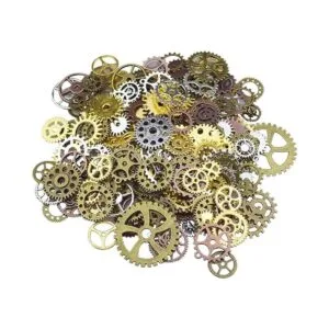 Gutapo Steampunk Gear Gear Dijes de reloj de rueda con_1
