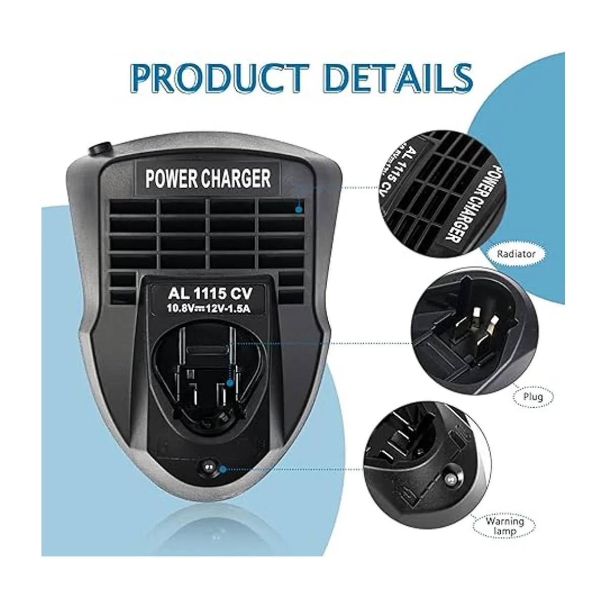 Cargador de batería de iones de litio BC330 para Bosch 12V_3