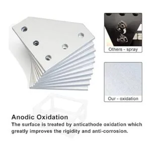 Boeray 10 placas de unión en forma de L de aleación de_3