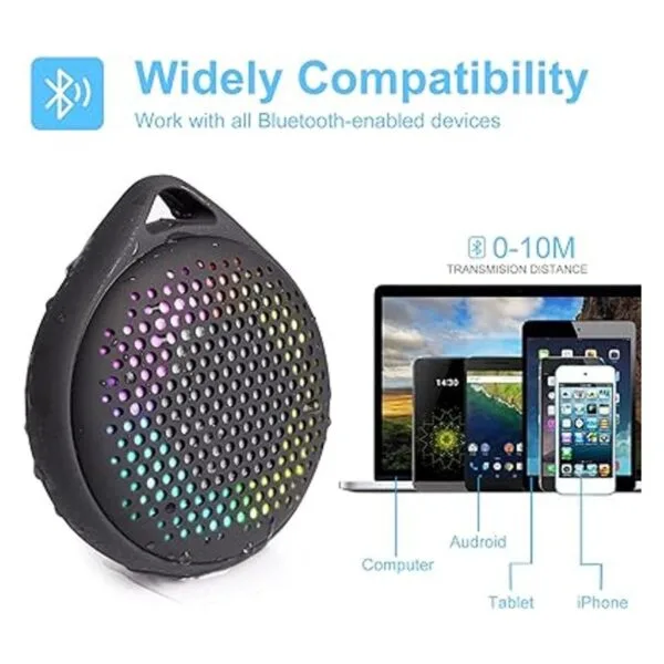AVWOO Mini altavoz de ducha impermeabilidad IP67_4