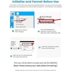 Caja de disco duro RSHTECH USB 3.0 a SATA Estación de_3