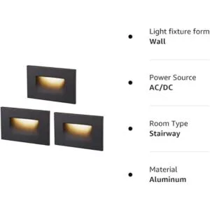 Cloudy Bay Luz de paso LED regulable de 120V 3000K_6