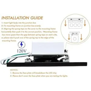 Cloudy Bay Luz de paso LED regulable de 120V 3000K_2