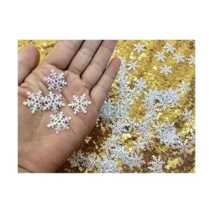 600 piezas de confeti blanco de copo de nieve_6