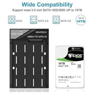 Caja de disco duro RSHTECH USB 3.0 a SATA Estación de_4
