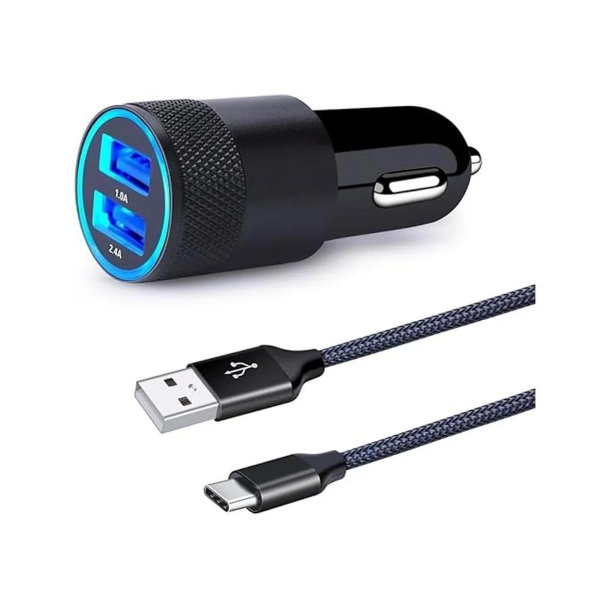 HUHUTA Cargador de coche USB tipo C adaptador de coche_1