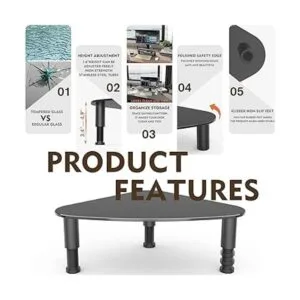 Soporte de esquina de escritorio de vidrio templado para_2