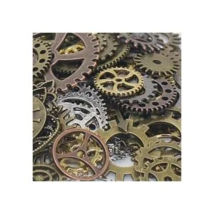 Gutapo Steampunk Gear Gear Dijes de reloj de rueda con_4