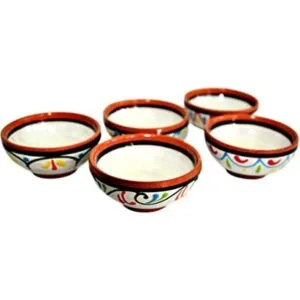 Muy pequeño Cactus Canyon Ceramics Juego de 5 cuencos_1