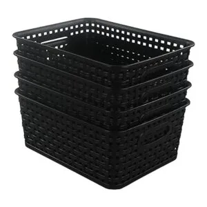 Morcte Organizador de cestas de almacenamiento de plástico_6