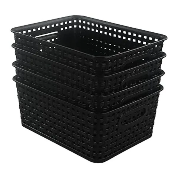 Morcte Organizador de cestas de almacenamiento de plástico_6