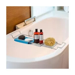 Home Intuition Bandeja de ducha extensible de acero_2