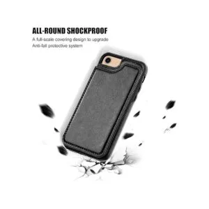 OT ONETOP Funda tipo cartera para iPhone 8 cuero_5