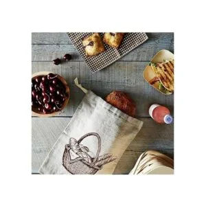 Lino Natural bolsas de pan 2Pack 11 x15 en grande 30 cm_3