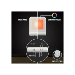 MAZTEK Luz nocturna LED enchufable con sensor inteligente_3