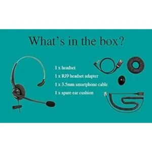 RJ9 Auriculares de teléfono de 0.138 in compatibles con_2