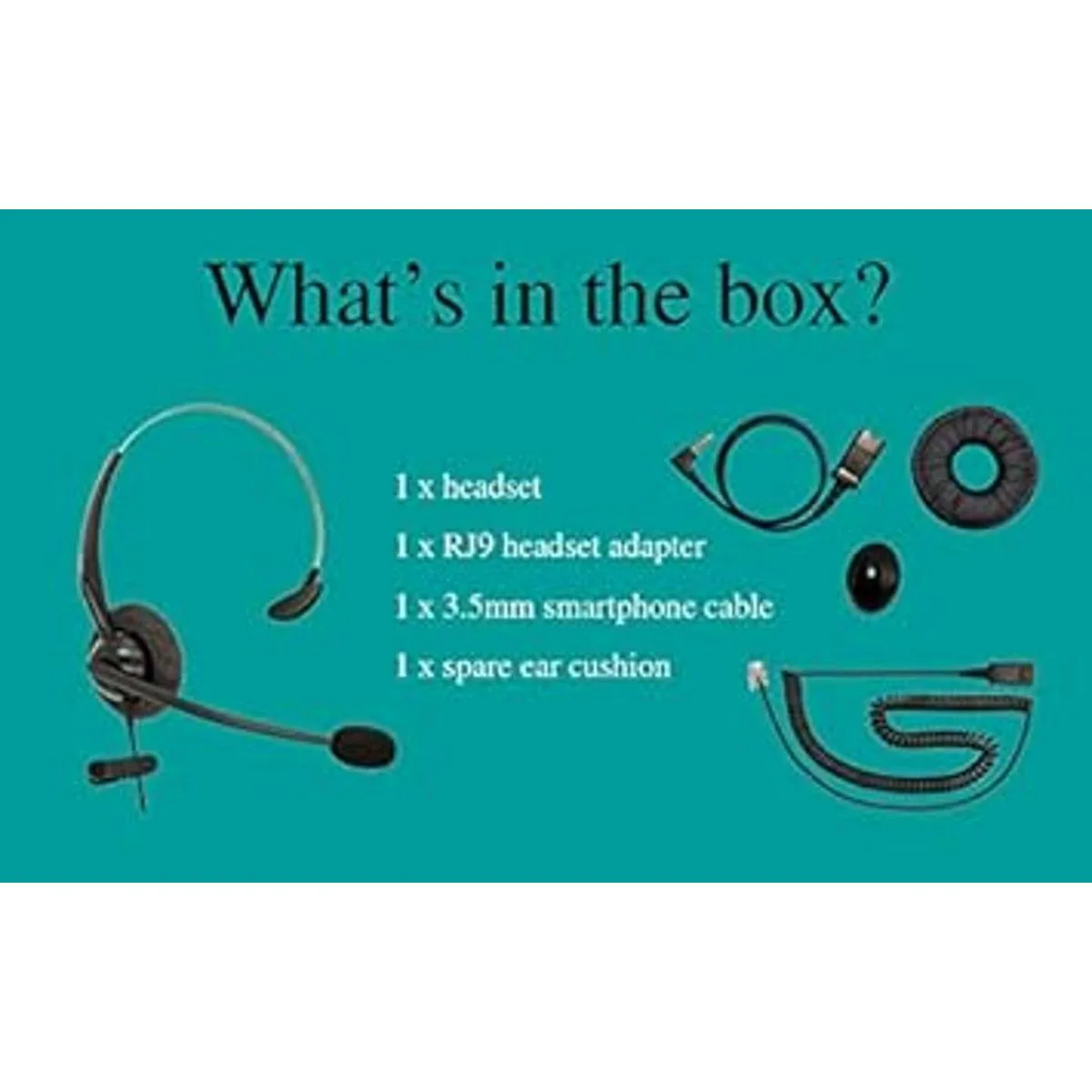 RJ9 Auriculares de teléfono de 0.138 in compatibles con_2