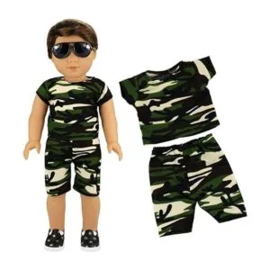 BARWA Ropa de muñeca de niño 5 sets de ropa de muñeca de_2