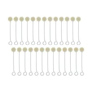 50 piezas de lana Daubers Cepillo de bola de cuero para_5