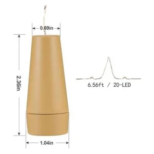 AnSaw 20 luces LED de corcho para botella de vino_5