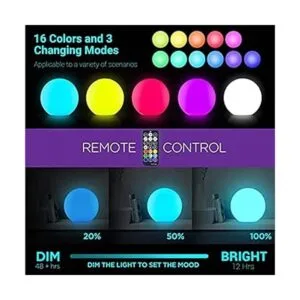 LOFTEK Bola de luz LED vibrante luz nocturna de 6_2