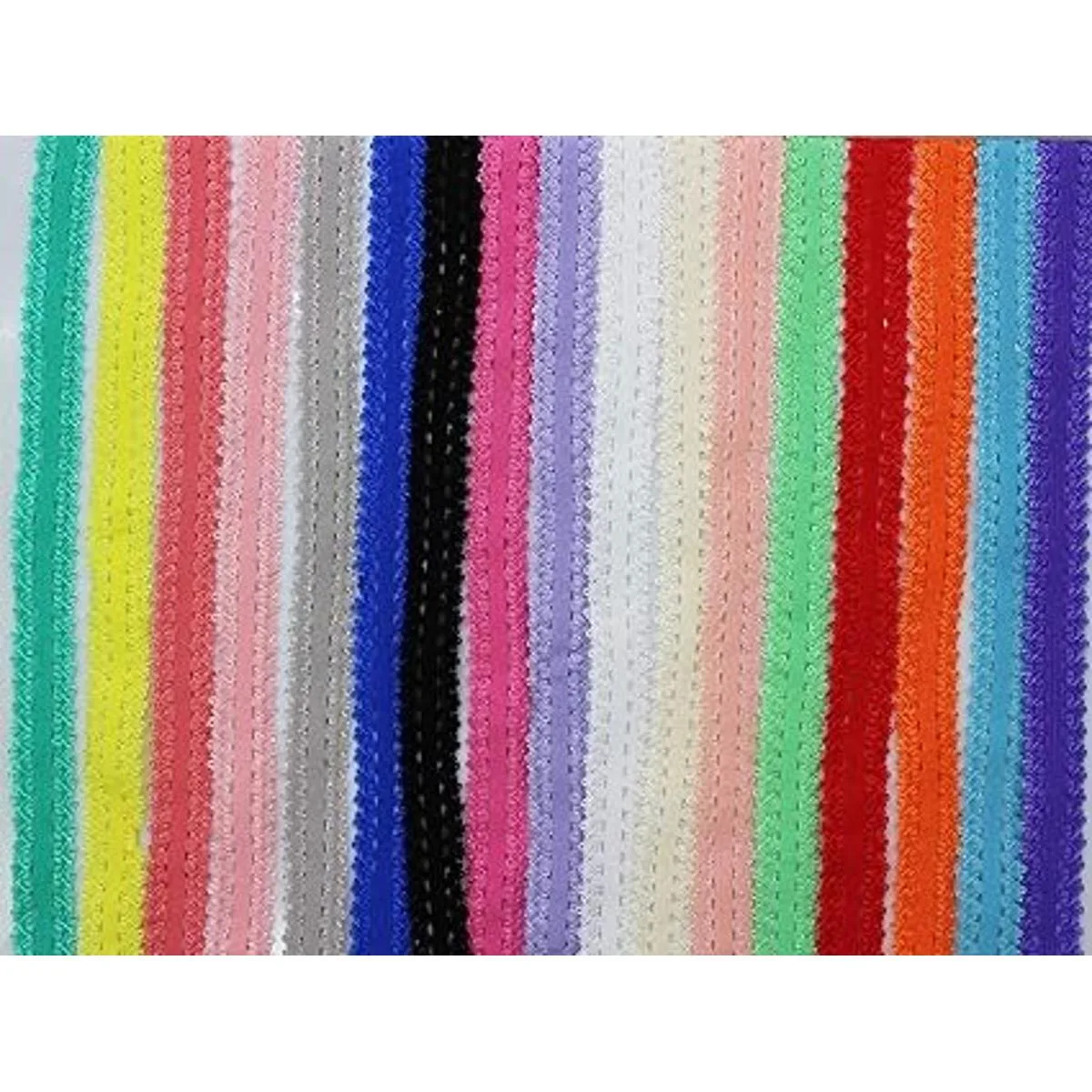 JESEP Cinta elástica elástica de color picot con ribete de_4