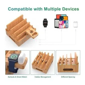 Pezin Hulin Estaciones de carga de bambú para múltiples_2