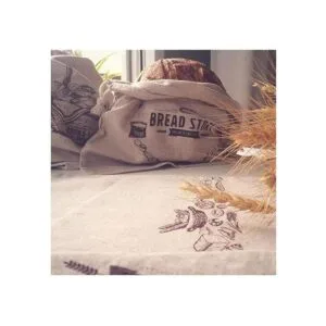 Lino Natural bolsas de pan 2Pack 11 x15 en grande 30 cm_4